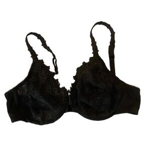 Wacoal Black Lace Underwire Bra Size 36C